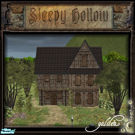 Sims 2 — Sleepy Hollow Lot 5 by galilea — Tiker\'s Mill: The water wheel has since crumbled, the creek has dried up, but
