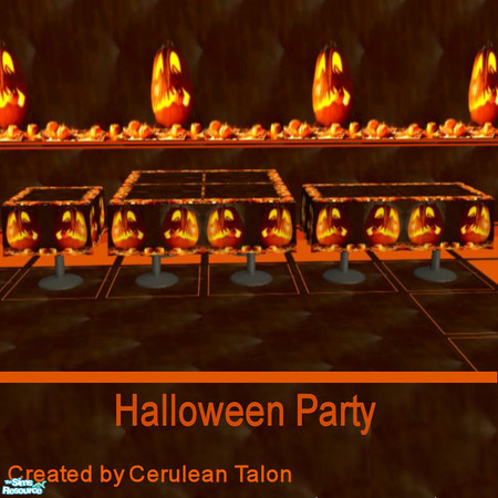 Sims 2 — Halloween Party Set - Table by Cerulean Talon — Your Sims can throw the best Halloween party in the neighborhood