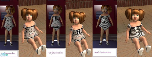 Sims 2 — skelet-dress for little girls by teufelsmienchen — you need the mesh by CC on www.simphany.com 