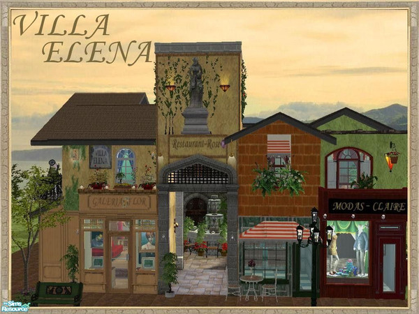 Sims 2 — VILLA ELENA by srgmls23 — Community lot... 