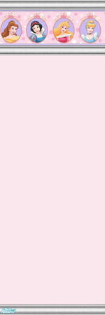 Sims 2 — The Disney Princess Collection - Pink by dancbauer — Wallcoverings by Danielle All your favorite Disney