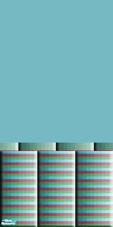 Sims 2 — MODERN - Individual Item by Lorah — Aqua, Red, blue, green, black