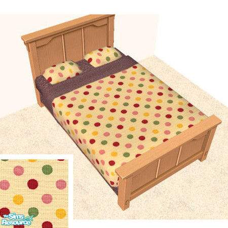Sims 2 — Kid's Bedding Collection - Bright Polka by agaliha5 — 