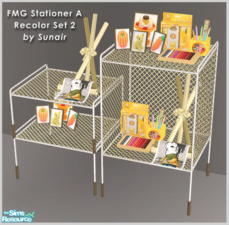 Sims 2 — FMG Stationer A - RecolorSet2 by Sunair — FMG Stationer A - RecolorSet2 (darkwood)