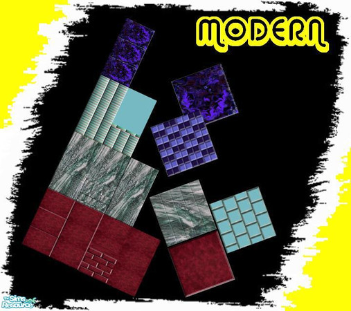 Sims 2 — MODERN by Lorah — This fun modern set was the idea of my daughters friend, Telly. It was a riot to create and I