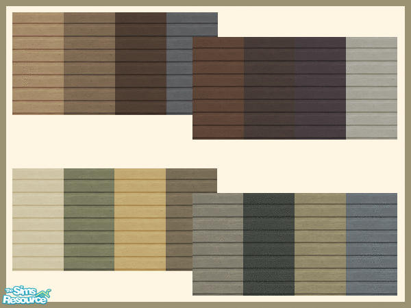 Sims 2 — Arts & Crafts Horizontal Clapboard by h3psibah — Wide, horizontal clapboard in popular Arts & Crafts