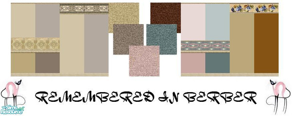 Sims 2 — *sniff* Remembered in Berber *sniff* by Lorah — In anticipation of cats. Tan, brown, pink, blue and rust.