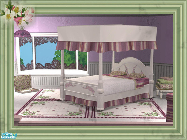 Sims 2 — Shabby Chic for Spring - Beds - Bedding by thkehne — 