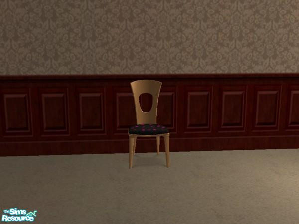 Sims 2 — Starstruck Dining set - Individual Item by Gothachu — Starstruck dining chairs to match the table &