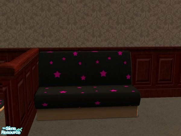 Sims 2 — Starstruck Dining set - Sectional chairs by Gothachu — Sectional seating recoloured to match the Starstruck set.