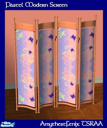 Sims 2 — Modern Pastel Screen by amythestfenix — A Maxis screen recolored for the Texture Challenge using Atwa's lovely