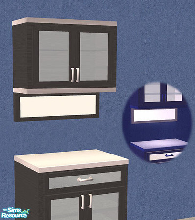 Sims 2 — Maya Kitchen - Black Light Panel by Bitzybus — *recolor* requires mesh file