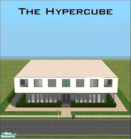 Sims 2 — The Hypercube by martinez_galarza — A design that will blow your sims minds, fully furnished this modern design
