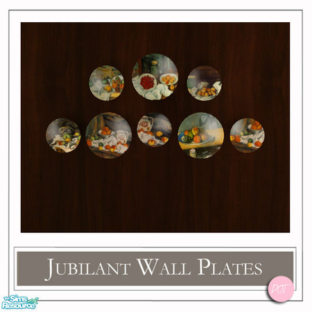 Sims 2 — Jubilant Wall Plates Fruit by DOT — Jubilant Wall Plates Fruit. Sims 2 by DOT of The Sims Resource.