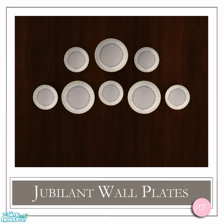 Sims 2 — Jubilant Wall Plates MESH by DOT — Jubilant Wall Plates MESH. Sims 2 by DOT of The Sims Resource.