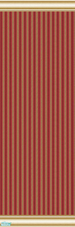 Sims 2 — The Florence Collection - Red Pin Stripe by dancbauer — Wallcoverings by Danielle