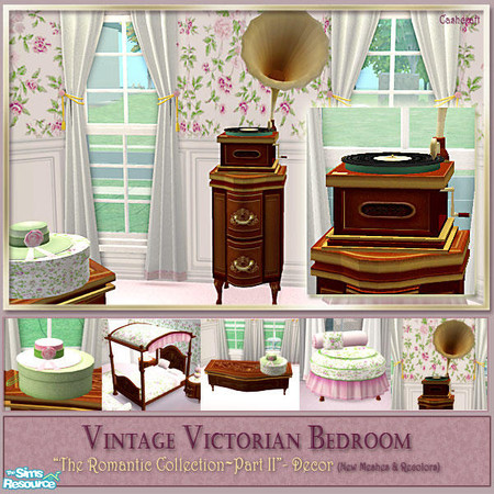Sims 2 — Victorian Bedroom Decor - Victrola by Cashcraft — Decorative and furniture pieces for the Vintage Victorian
