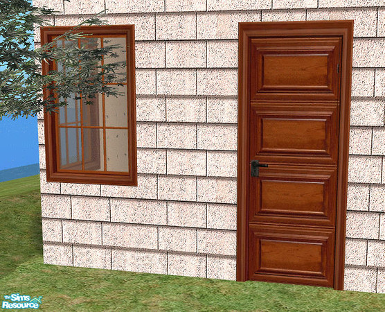 Sims 2 — jsf Panel Doors - Recolor 4 by Bitzybus — ***IMPORTANT: This is a recolor, you must have the door mesh