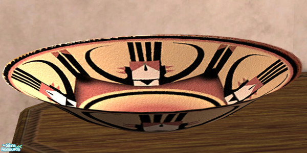 Sims 2 — Sierra Vista Plate by dancingaphrodite — Authentic Hopi design graces this collector's plate. Directions to
