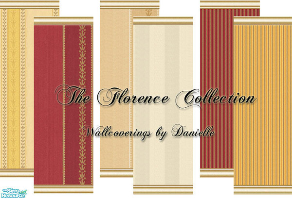 Sims 2 — The Florence Wallpaper Collection by dancbauer — Wallcovering by Danielle