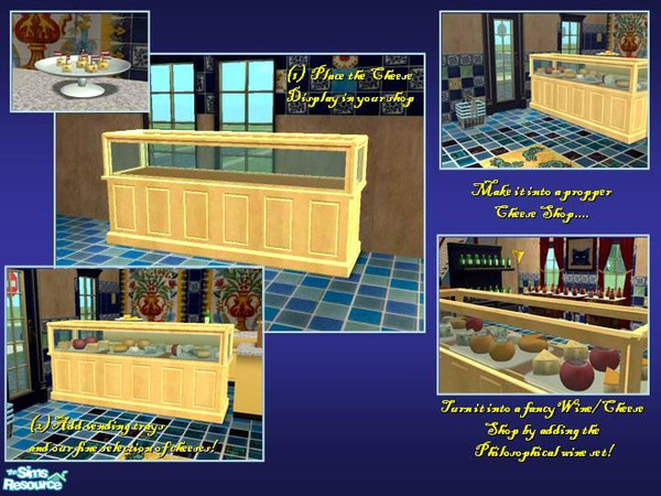 Sims 2 — display fridge for cheese-New Mesh by parkinsoplayer — keep your cheesy products fresh and protect them from