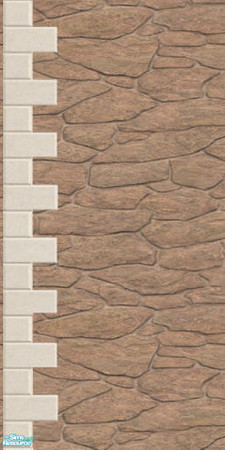 Sims 2 — JJs salmon second floor fieldstone left by thesorceress — Made by request, by The Sorceress. Also for Mac