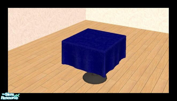 Sims 2 — MDP Navy Good Taste Table Cloth by MelandStv — There are 10 colourful table cloths in this set. Colours the