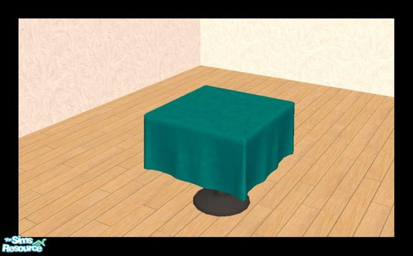 Sims 2 — MDP Teal Good Taste Table Cloth by MelandStv — There are 10 colourful table cloths in this set. Colours the