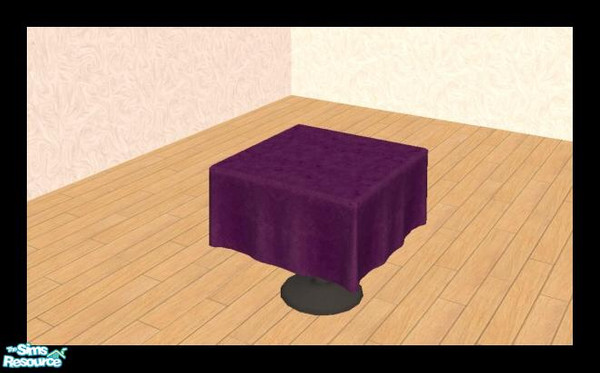 Sims 2 — MDP Plum Good Taste Table Cloth by MelandStv — There are 10 colourful table cloths in this set. Colours the