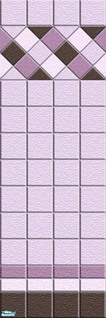 Sims 2 — Tiles - Individual Item by Lorah — Tile walls and floors in grey, blue, green and lavender.