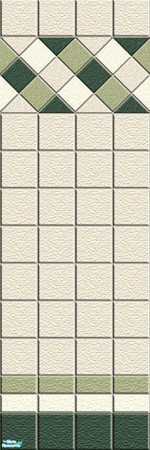 Sims 2 — Tiles - Individual Item by Lorah — Tile walls and floors in grey, blue, green and lavender.