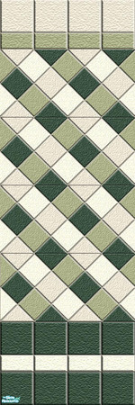 Sims 2 — Tiles - Individual Item by Lorah — Tile walls and floors in grey, blue, green and lavender.