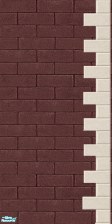 Sims 2 — JJs brown second floor stone right by thesorceress — Made by request by The Sorceress, also for Mac players