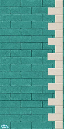 Sims 2 — JJs aqua second floor stone right by thesorceress — Made by request by The Sorceress Mac compatible, Enjoy!!