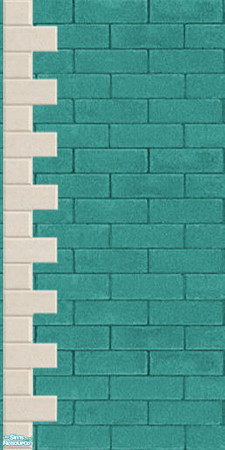 Sims 2 — JJs aqua second floor stone left by thesorceress — Made by request by The Sorceress Mac compatible, Enjoy!!