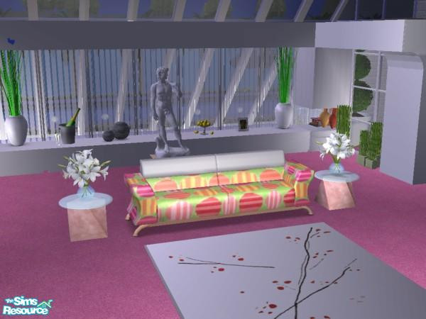 Sims 2 — Circles Sofa by sgoobysnacks — Circles Sofa Is a bright and cheerfull addition to any sim home....Enjoy!