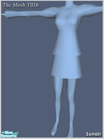 Sims 2 — Sunair Fashion T026 by Sunair — The MESH file of Sunair Fashion T026.