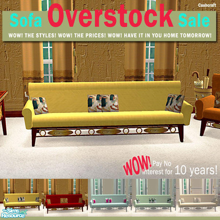 Sims 2 — Sofa Overstock Sale - Egypt Recol 002 by Cashcraft — Sofa Overstock Sale, a new sofa mesh with recolors for my