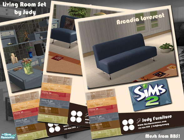 Sims 2 — Judy Arcadia Loveseat by judyhugsnoopy — Recolor of "BetterBeSim Arcadia Loveseat" hoep you like it.