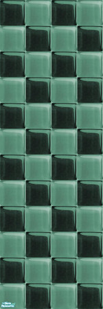 Sims 2 — Glass Walls_Teal - Individual Item by maylynn55 — maylynn55 **TSRAA**