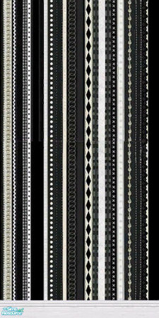 Sims 2 — Black and White by Shakeshaft — Part of a modern bedroom set with a Black and White theme,most items are TSRAA