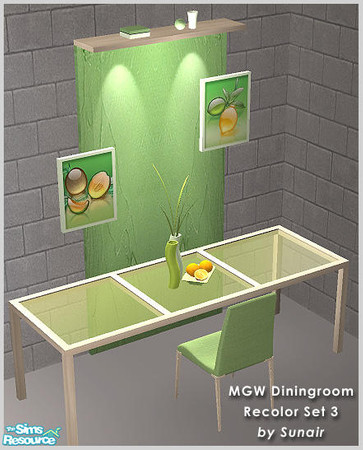 Sims 2 — MGW Diningroom - Recolor set 3 by Sunair — MGW Diningroom - Recolor set 3 (nature)