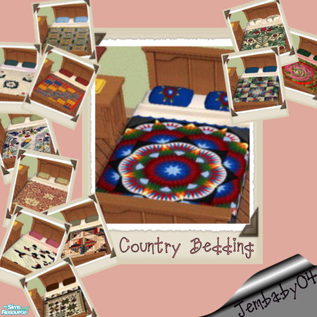 Sims 2 — Country Bedding by jembaby04 — Every sim could use a little at-home comfort. With these old country bedding