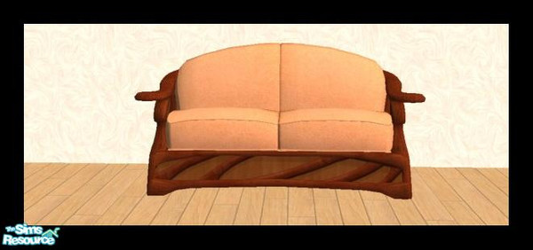 Sims 2 — MDP Pastel Orange Baroccoco Sofas by MelandStv — There are 6 colourful upholsteries in this set. Colours both