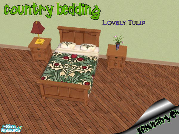 Sims 2 — Lovely Tulip Bedding by jembaby04 — Every sim could use a little at-home comfort. With these old country bedding