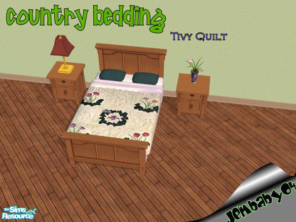 Sims 2 — Tivy Quilt by jembaby04 — Every sim could use a little at-home comfort. With these old country bedding options