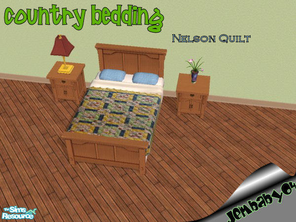 Sims 2 — Nelson Quilt by jembaby04 — Every sim could use a little at-home comfort. With these old country bedding options