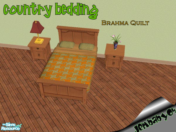 Sims 2 — Brahma Quilt by jembaby04 — Every sim could use a little at-home comfort. With these old country bedding options