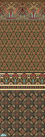 Sims 2 — Victoriana in Deep Green by dancingaphrodite — Reminiscent of the Victorian era, in the Dresser tradition.