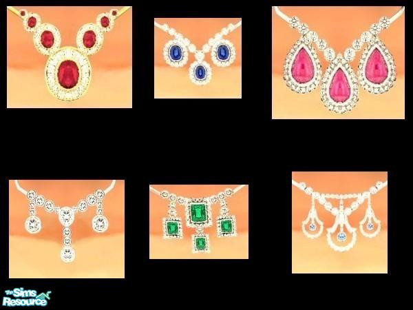 Sims 2 — diamond necklaces by juttaponath — Do not reupload or edit and upload. Thank you. You will need the mesh by